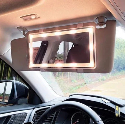 GlowRide™ – El Espejo LED Perfecto para Viajar Radiante