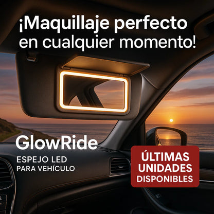 GlowRide™ – El Espejo LED Perfecto para Viajar Radiante