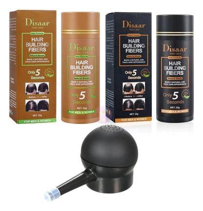 Fibra Para El Cabello + Aplicador Spray Capilar💫🥸