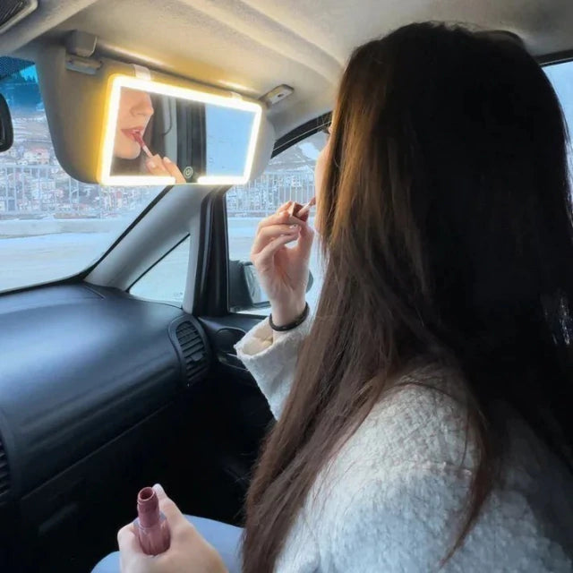 GlowRide™ – El Espejo LED Perfecto para Viajar Radiante